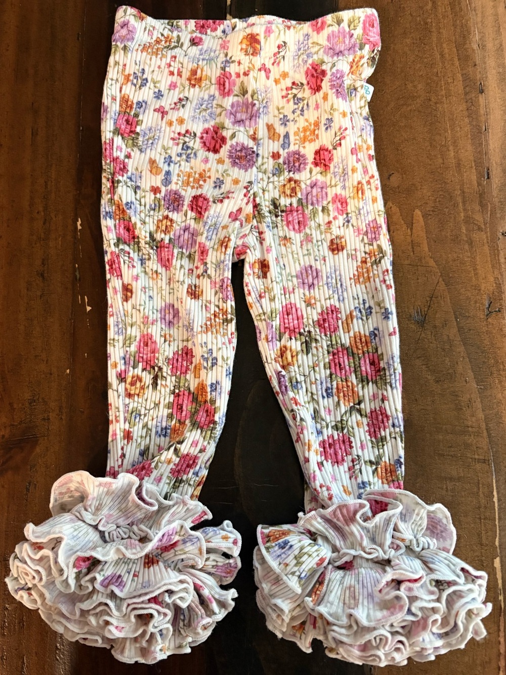Posh peanut floral ruffle leggings